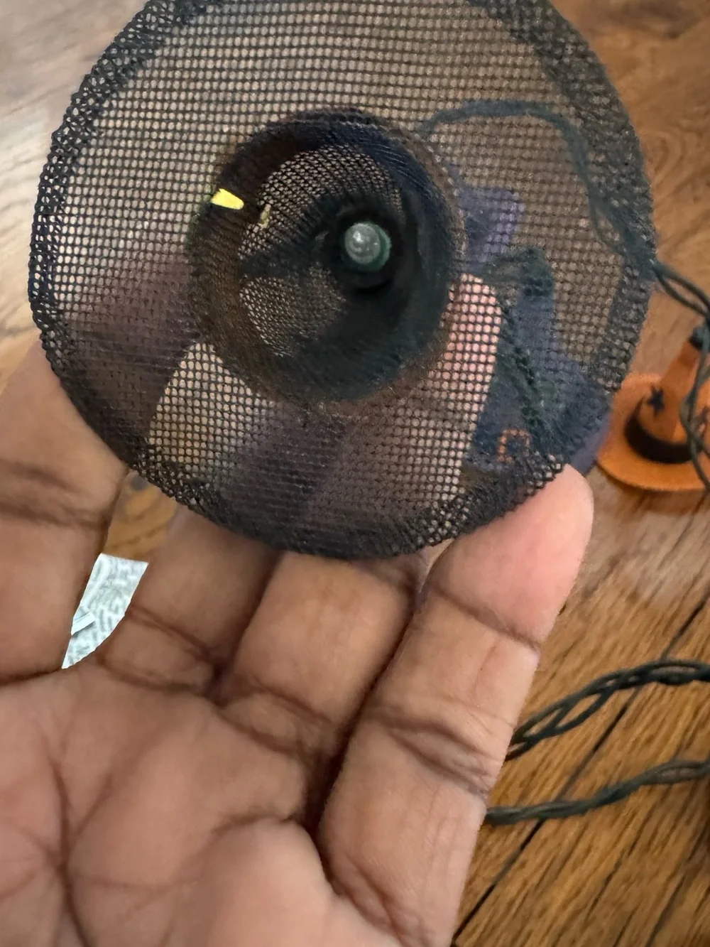 Halloween Mesh Witch Hat String Lights